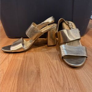 Circus by Sam Edelman Gold Heeled Sandals